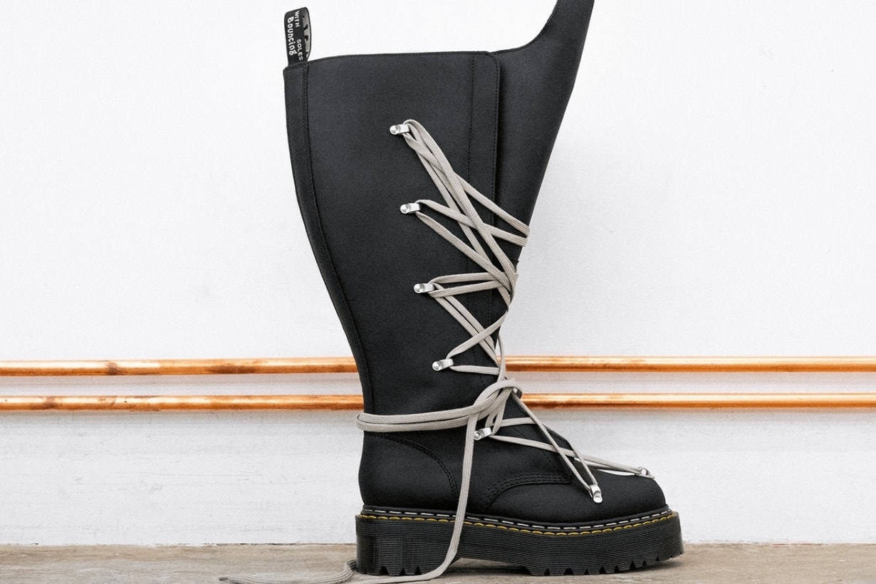 Rosé 也收藏的聯名系列！Dr. Martens X Rick Owens 再次聯乘，型格設計繼續燒
