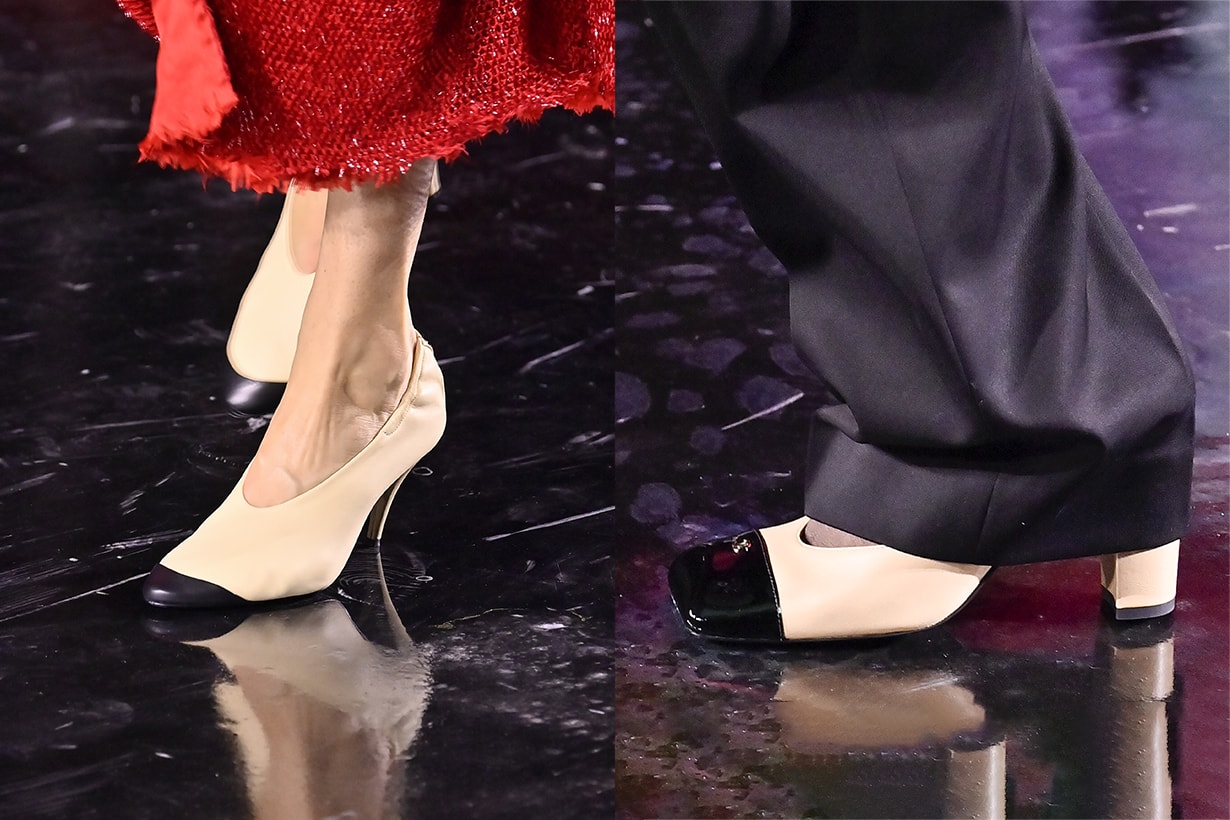 chanel two tone shoes Matthieu Blazy 2026 spring summer highlight square new version