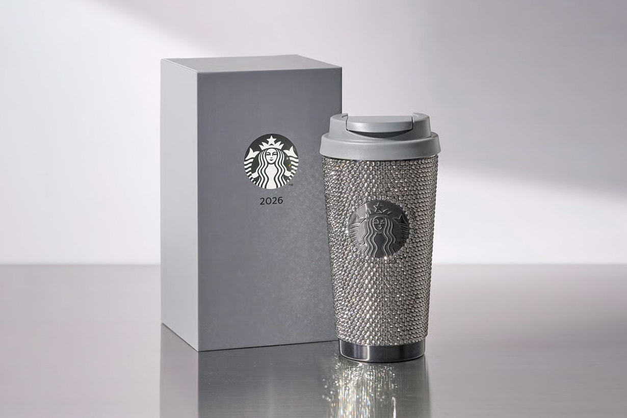 starbucks rhinestones crystals stainless bottle limited 2026 new year japan