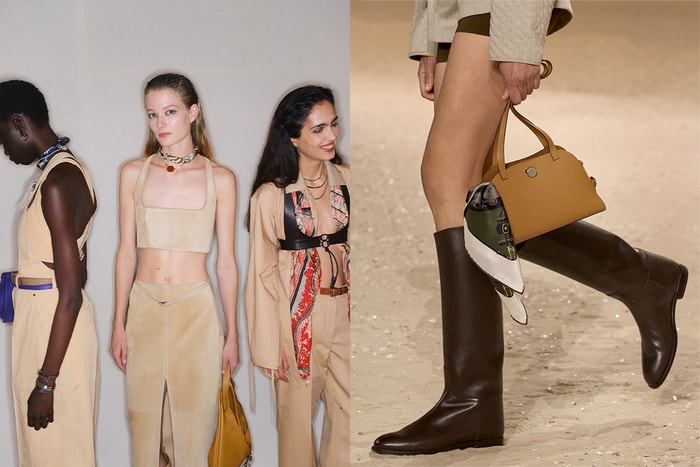 #PFW：Hermès 絲巾還只會繫手柄上？2026 春夏大秀上...發現 3+ 更時髦繫法！