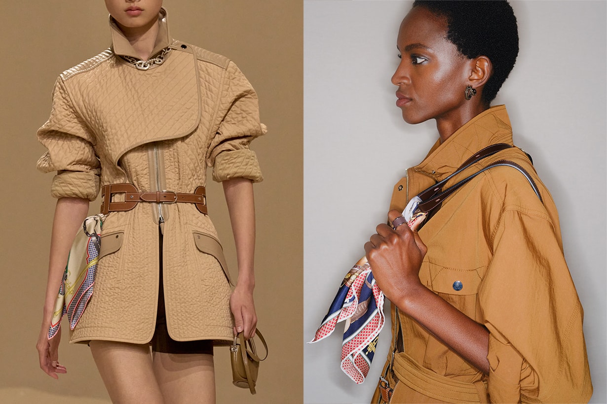 Hermès scarf tips 2026 spring summer pfw how to