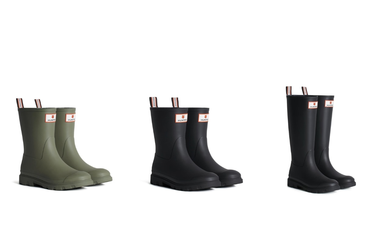 小狐狸 Maison Kitsuné X Hunter 聯乘系列：簡約型格的時尚雨衣、雨靴！
