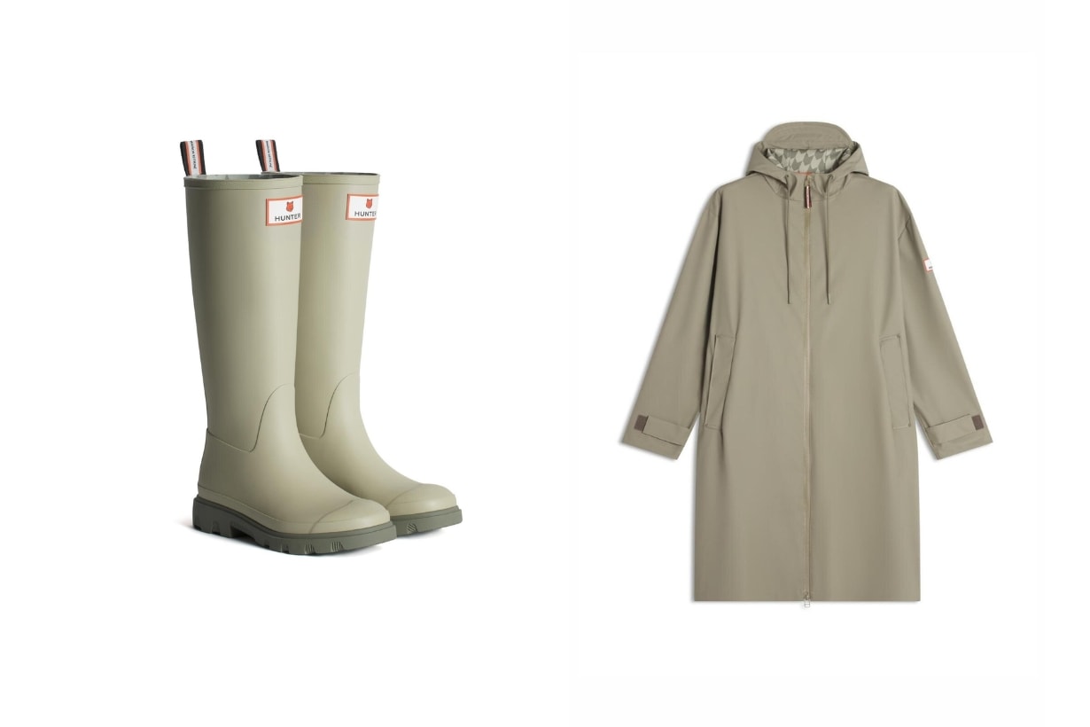 小狐狸 Maison Kitsuné X Hunter 聯乘系列：簡約型格的時尚雨衣、雨靴！
