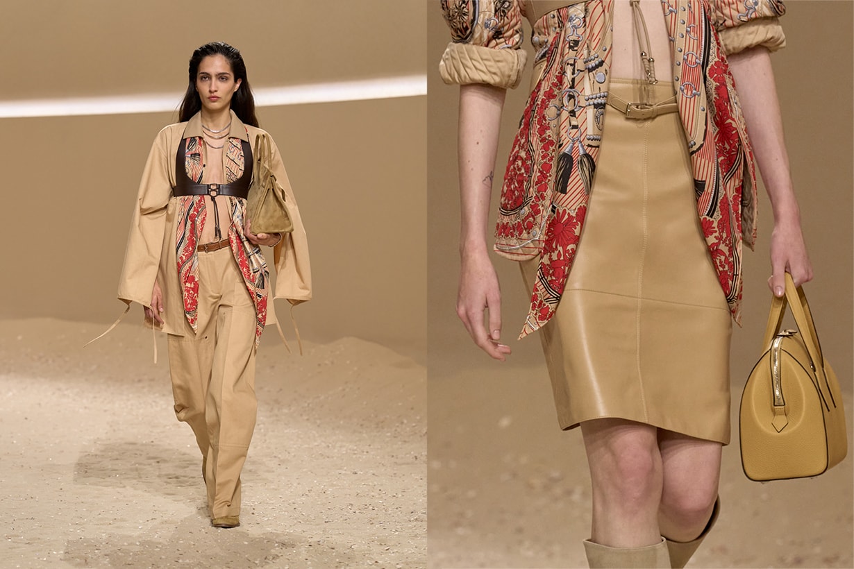 Hermès scarf tips 2026 spring summer pfw how to