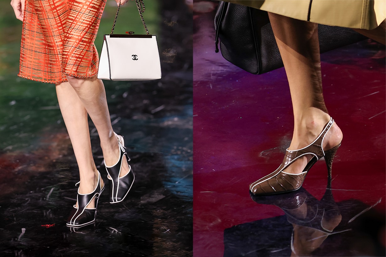 chanel two tone shoes Matthieu Blazy 2026 spring summer highlight square new version