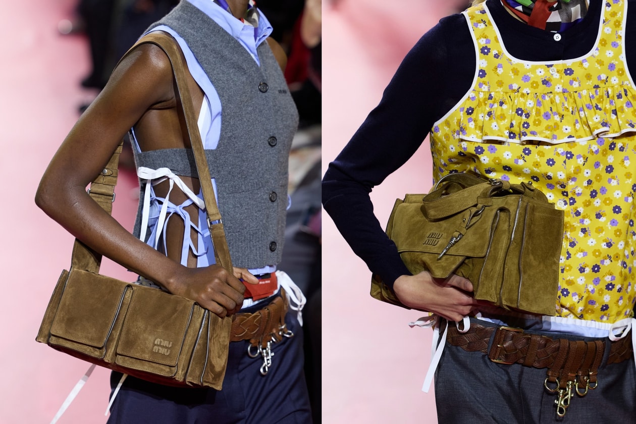 #PFW：Miuccia Prada 讓你猜不透！Miu Miu 2026 春夏展現實用主義與女性氣質的碰撞，手袋與鞋履同樣精彩！