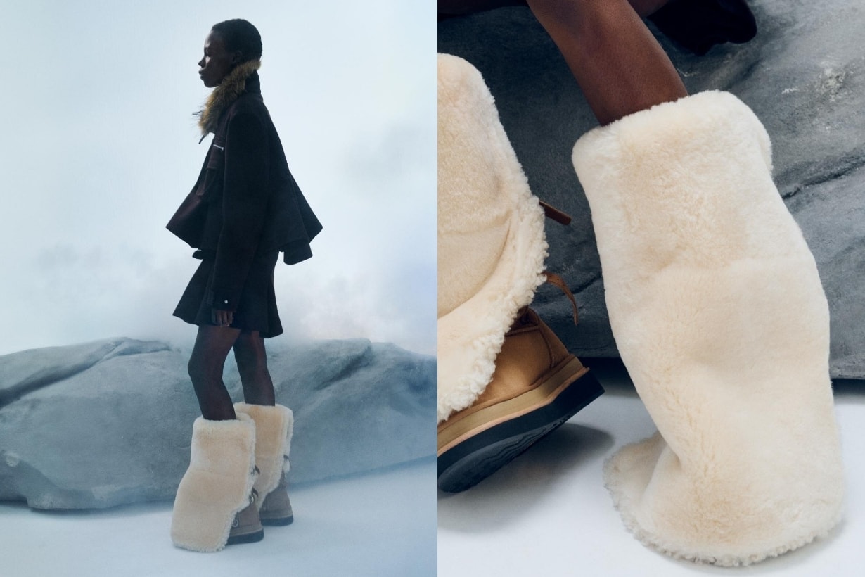 sacai x UGG 聯乘系列：3 款冬季鞋履，3 種時尚個性風格！