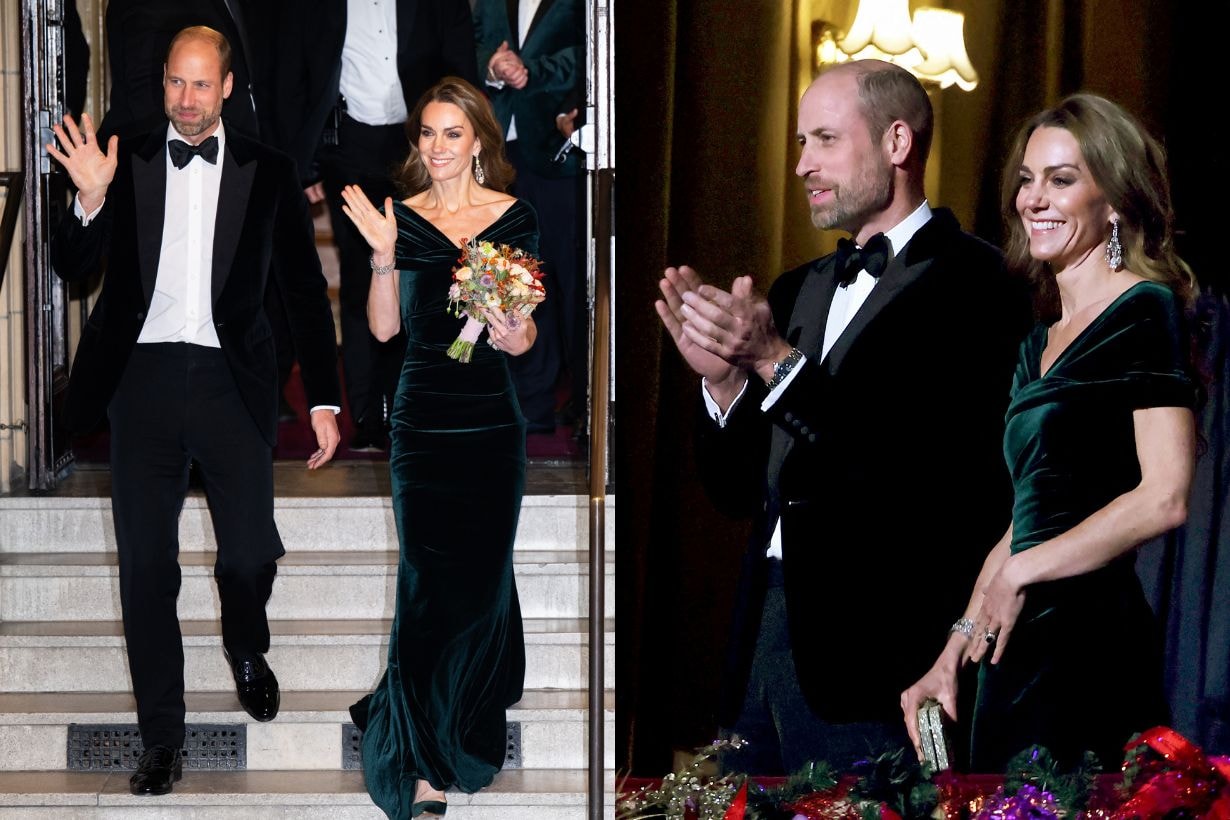 Kate Middleton and Prince William Share Rare PDA Moment at First Royal Variety Performance Appearance Since 2023