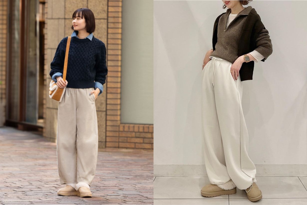 GU Shearling Slippers plush snow boots 2025 winter