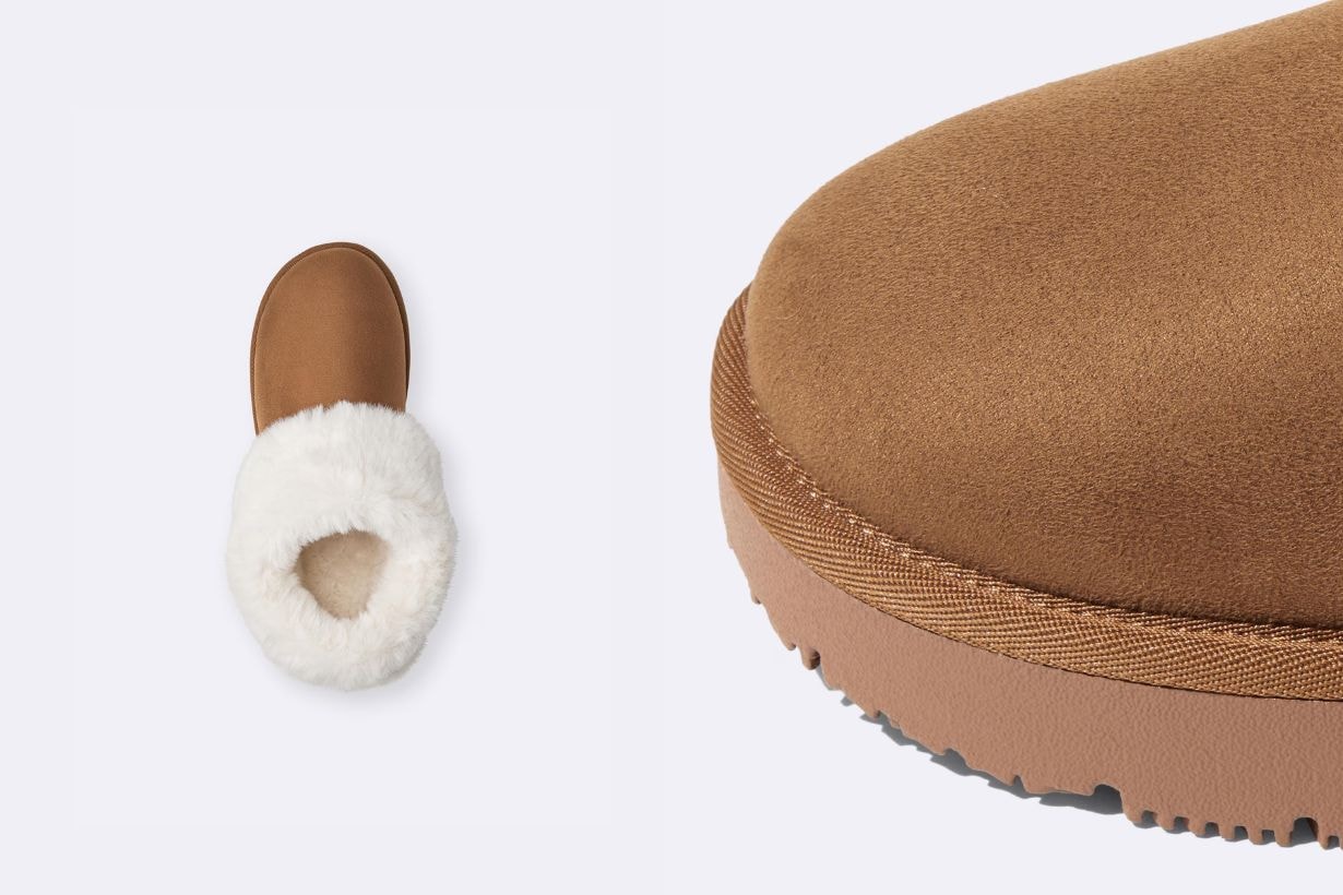 GU Shearling Slippers plush snow boots 2025 winter