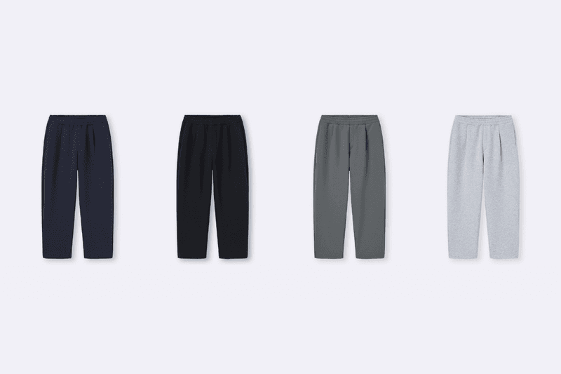 GU sweatpants Sweatshirt hoodie Heavy Weight Puff barrel leg