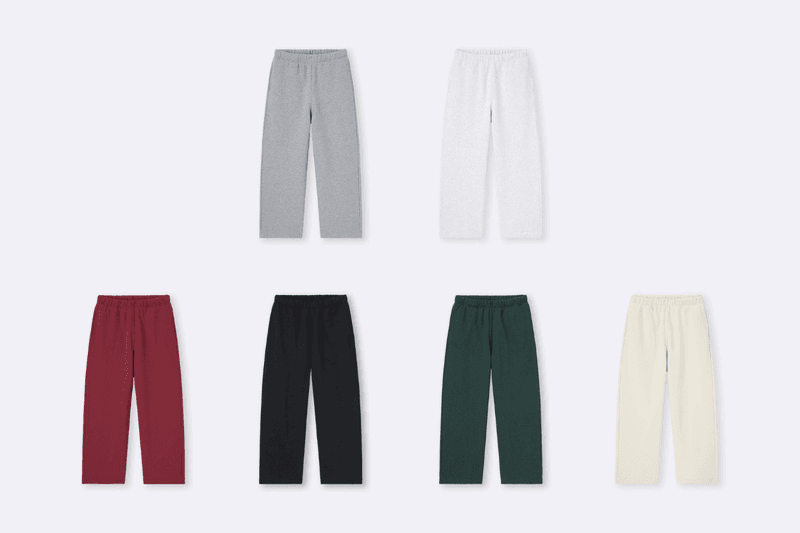 GU sweatpants Sweatshirt hoodie Heavy Weight Puff barrel leg