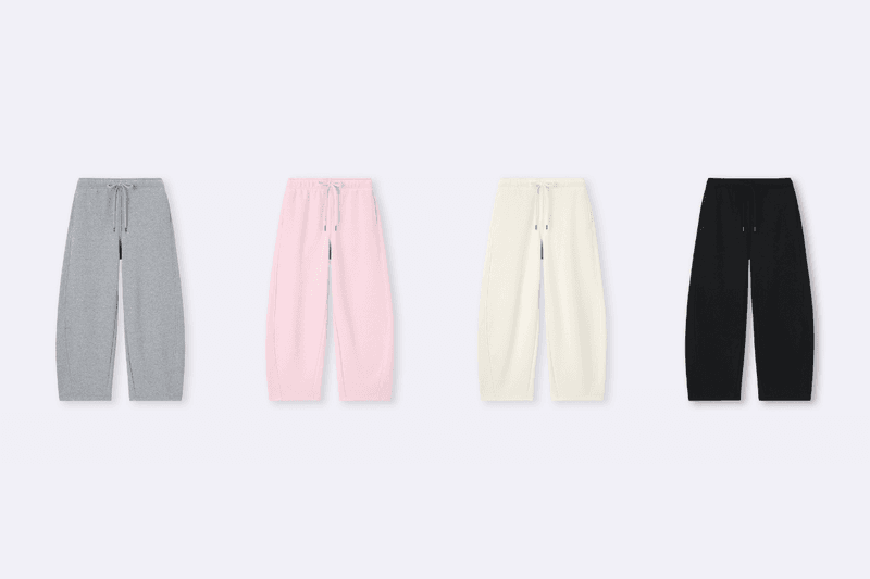 GU sweatpants Sweatshirt hoodie Heavy Weight Puff barrel leg