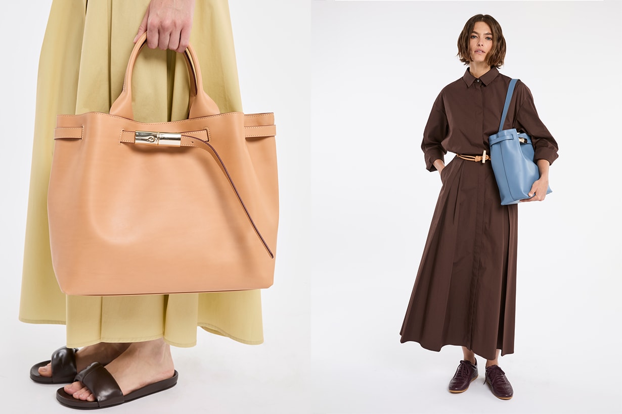 longchamp le smart bucket bag tote handbag new