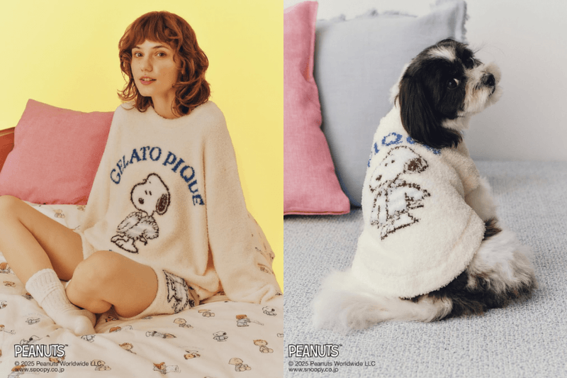 和史努比一起療癒入睡：gelato pique Ｘ PEANUTS 新聯名，軟萌居家服、拖鞋...每一樣都想打包！