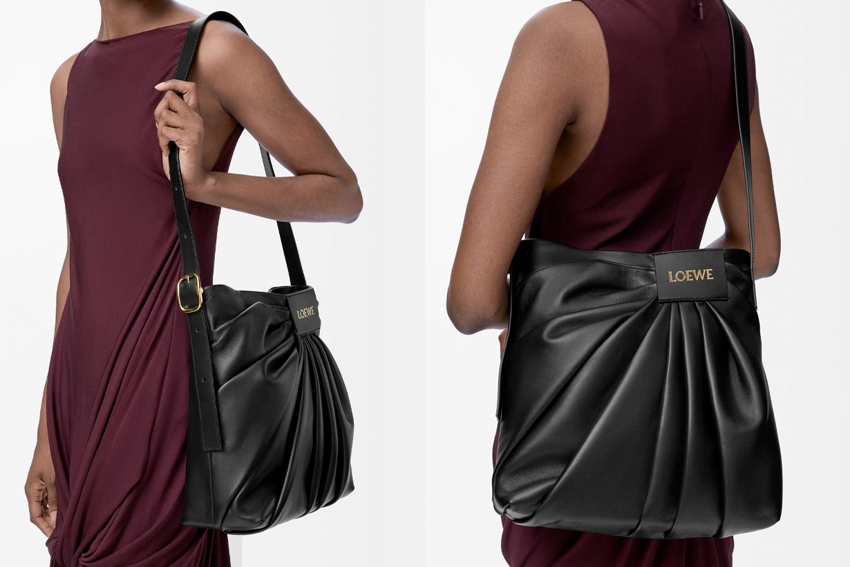 loewe draped tote bag handbags 2025
