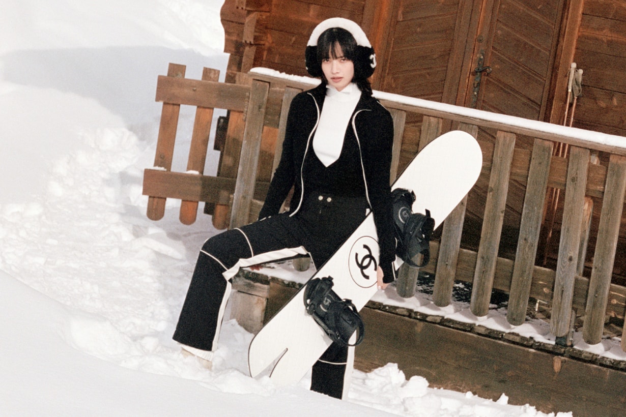 chanel coco neige trench coat logo appear rain 2025 26