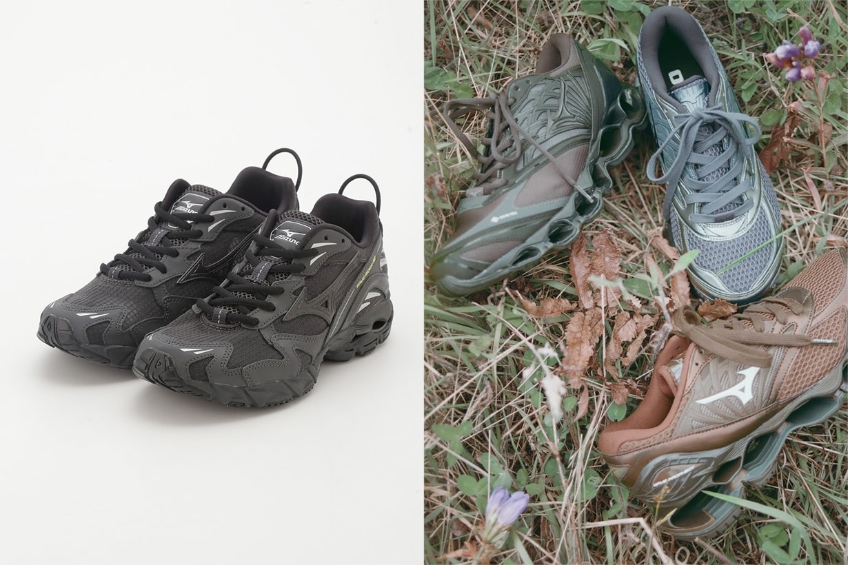 emmi mizuno 10 anniversary collabration sneakers jacket pants