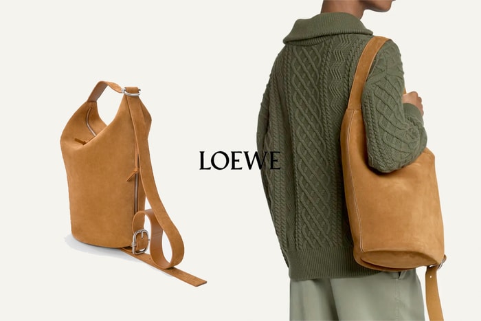不是主打款,還是男包... Loewe 這款 Loop Bucket 的瀟灑慵懶讓女生也著迷不已!