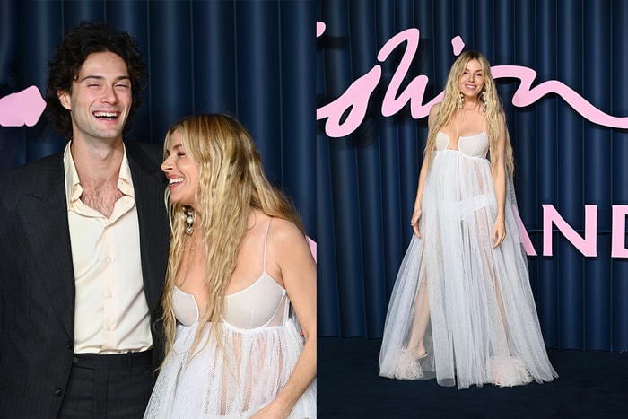 BFA 紅毯最浪漫的一刻：Sienna Miller 一身 Givenchy 白紗禮服，宣布懷孕好消息！