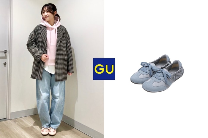 小資女生的夢幻平替:GU 全新「芭蕾舞運動鞋」,百元穿出 Acne Studios 的高級感!