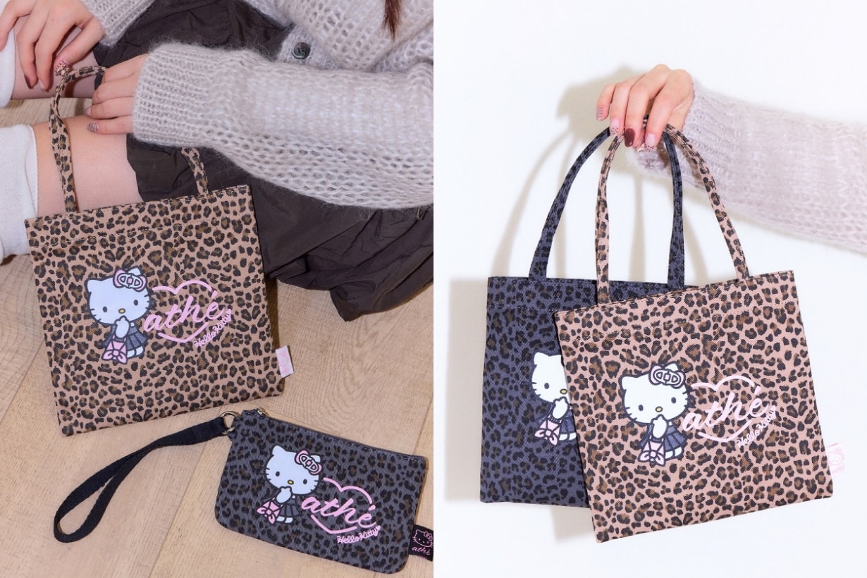 Hello Kitty x athé 聯乘手袋系列：豹紋托特包、Le Bon Bag 必買推介