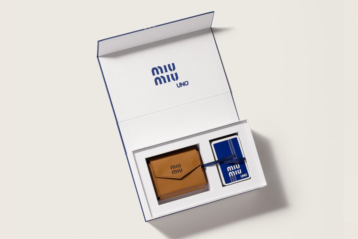 UNO X Miu Miu card set with leather case release price 