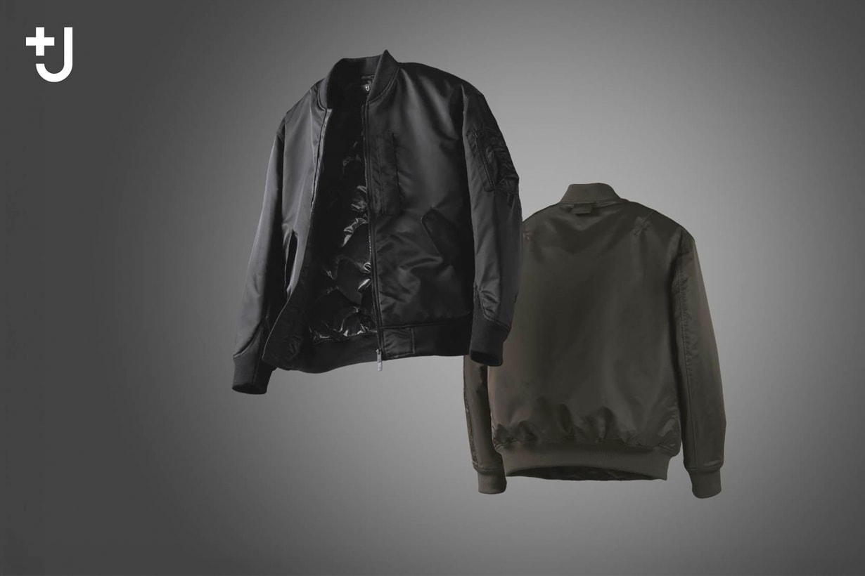 Uniqlo +J back 2026 items down jacket ma-1 shirt price items all release