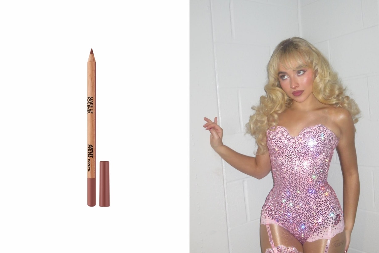 sabrina-carpenter-short-and-sweet-concert-glossy-babydoll-make-up-look-products-used