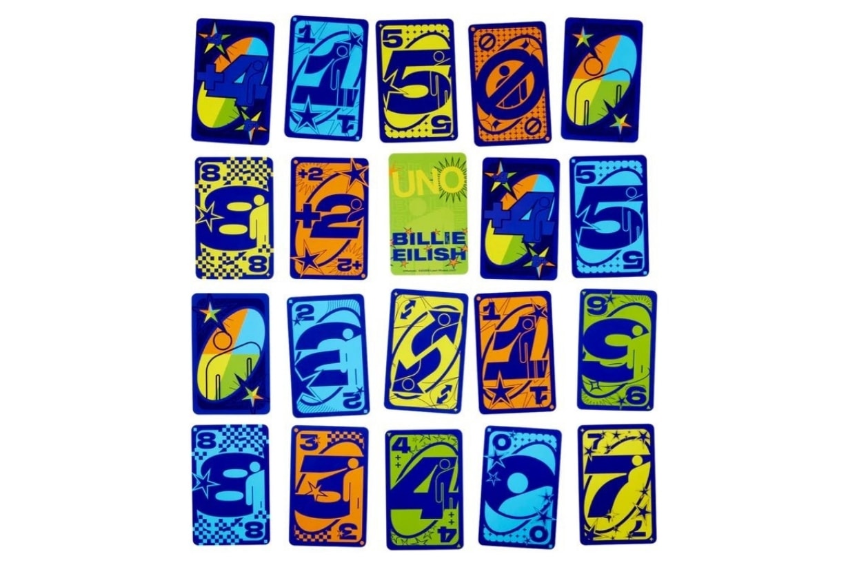 UNO x Billie Eilish 聯名卡牌：螢光色系設計、Blohsh 帥氣登場