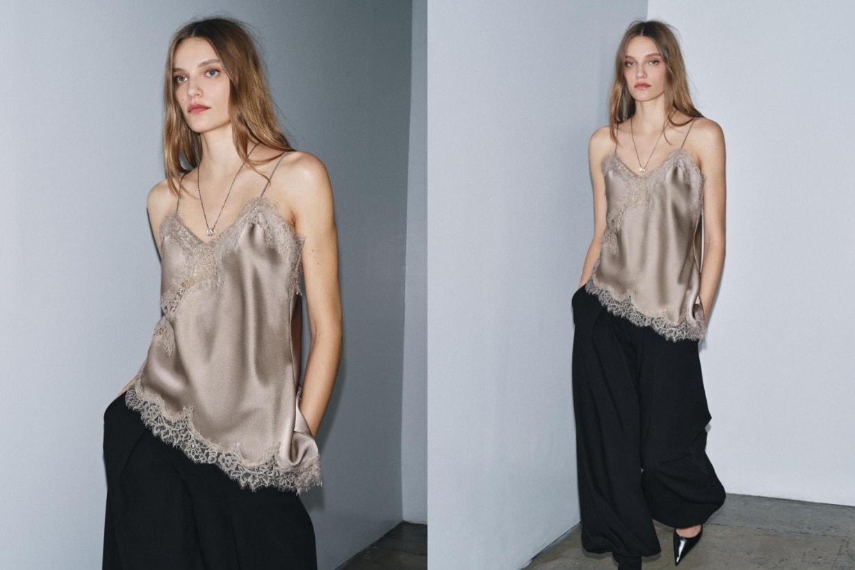 平價穿出高級感：ZARA 法式復古風蕾絲吊帶上衣