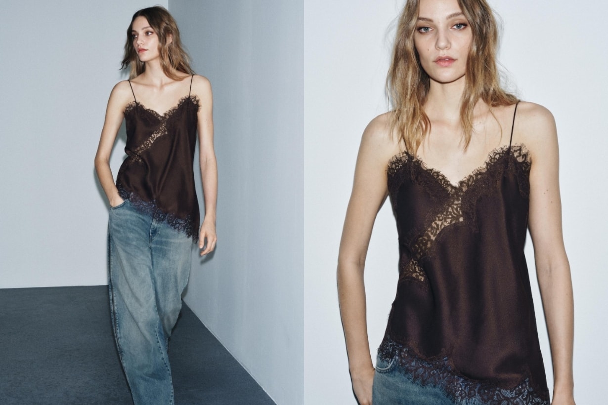 平價穿出高級感：ZARA 法式復古風蕾絲吊帶上衣