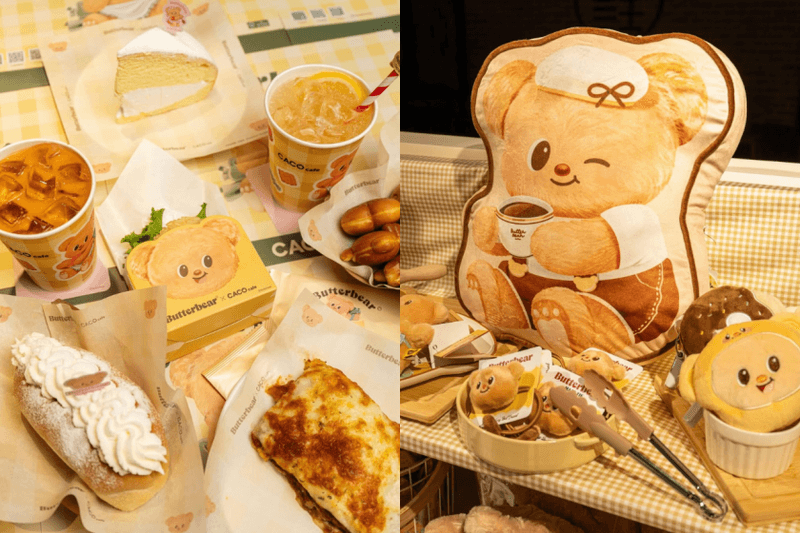 最近的快樂來源找到了：奶油小熊 Butterbear × CACO 聯名襲台，服飾配件＋限定咖啡廳一次滿足！