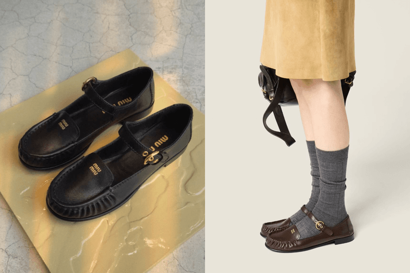 Miu Miu 再出爆紅鞋款：這雙新上架的「樂福瑪莉珍」，讓時髦書呆子更有少女感！