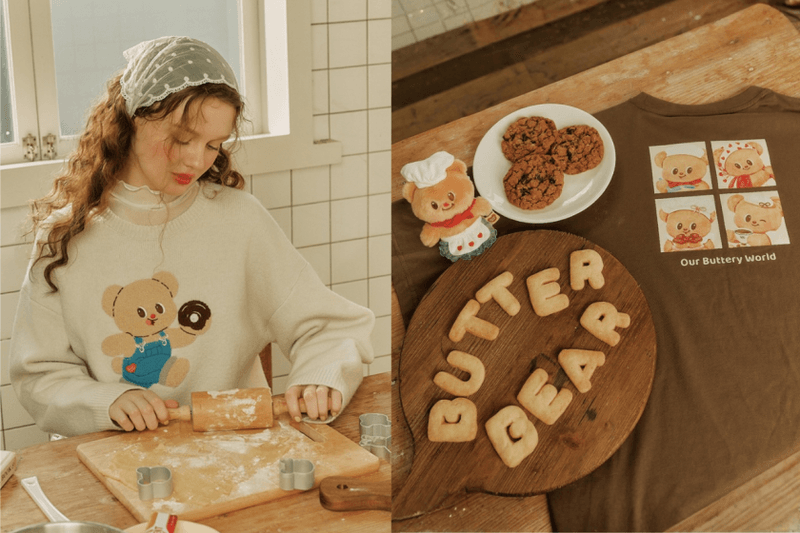 最近的快樂來源找到了：奶油小熊 Butterbear × CACO 聯名襲台，服飾配件＋限定咖啡廳一次滿足！