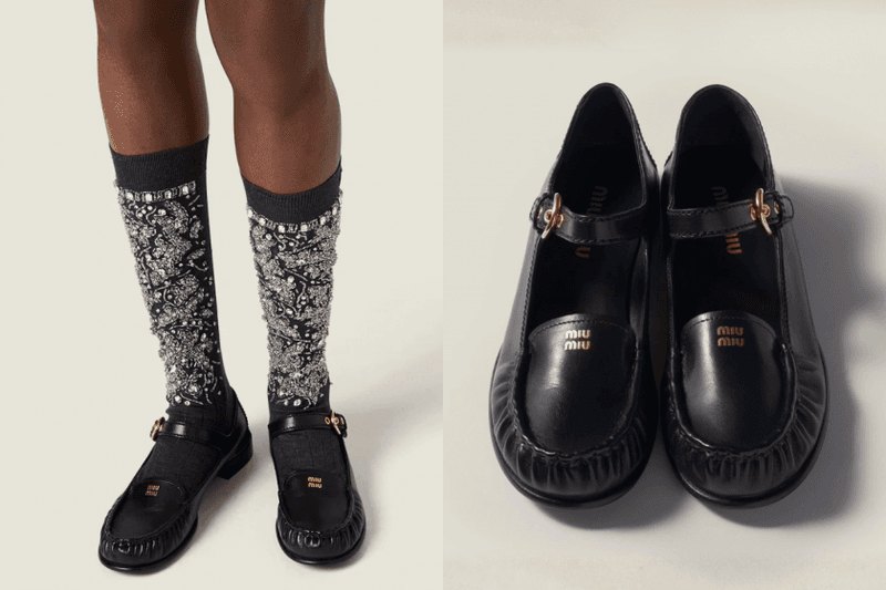 Miu Miu 再出爆紅鞋款：這雙新上架的「樂福瑪莉珍」，讓時髦書呆子更有少女感！
