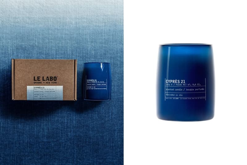 Le Labo 特別版 CYPRÈS 21 蠟燭：結合日本百年藍染工藝，打造森林系療癒香氣