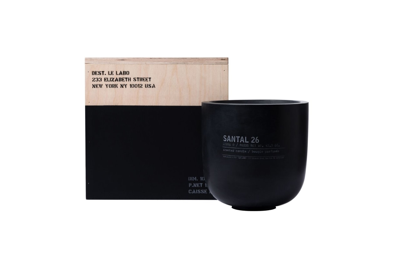 Le Labo Santal 26 巨型黑水泥蠟燭：限定新色登場，手工木箱包裝極具收藏價值