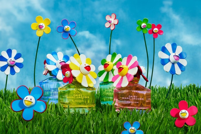 把超現實花園裝進小雛菊瓶身:MARC JACOBS x 村上隆首度聯乘香氛,4 款顏色都想收藏