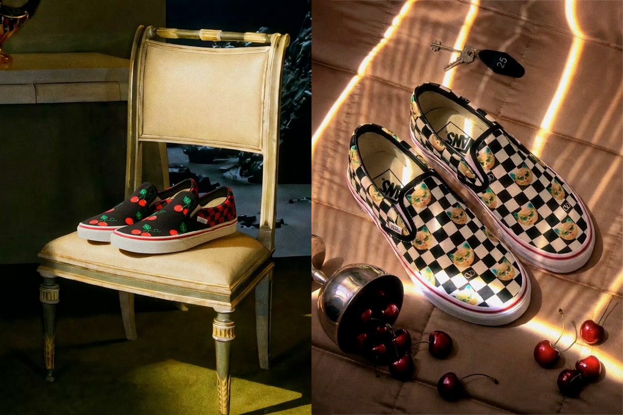 Valentino Garavani and Vans 2026 slip on new collabration spring