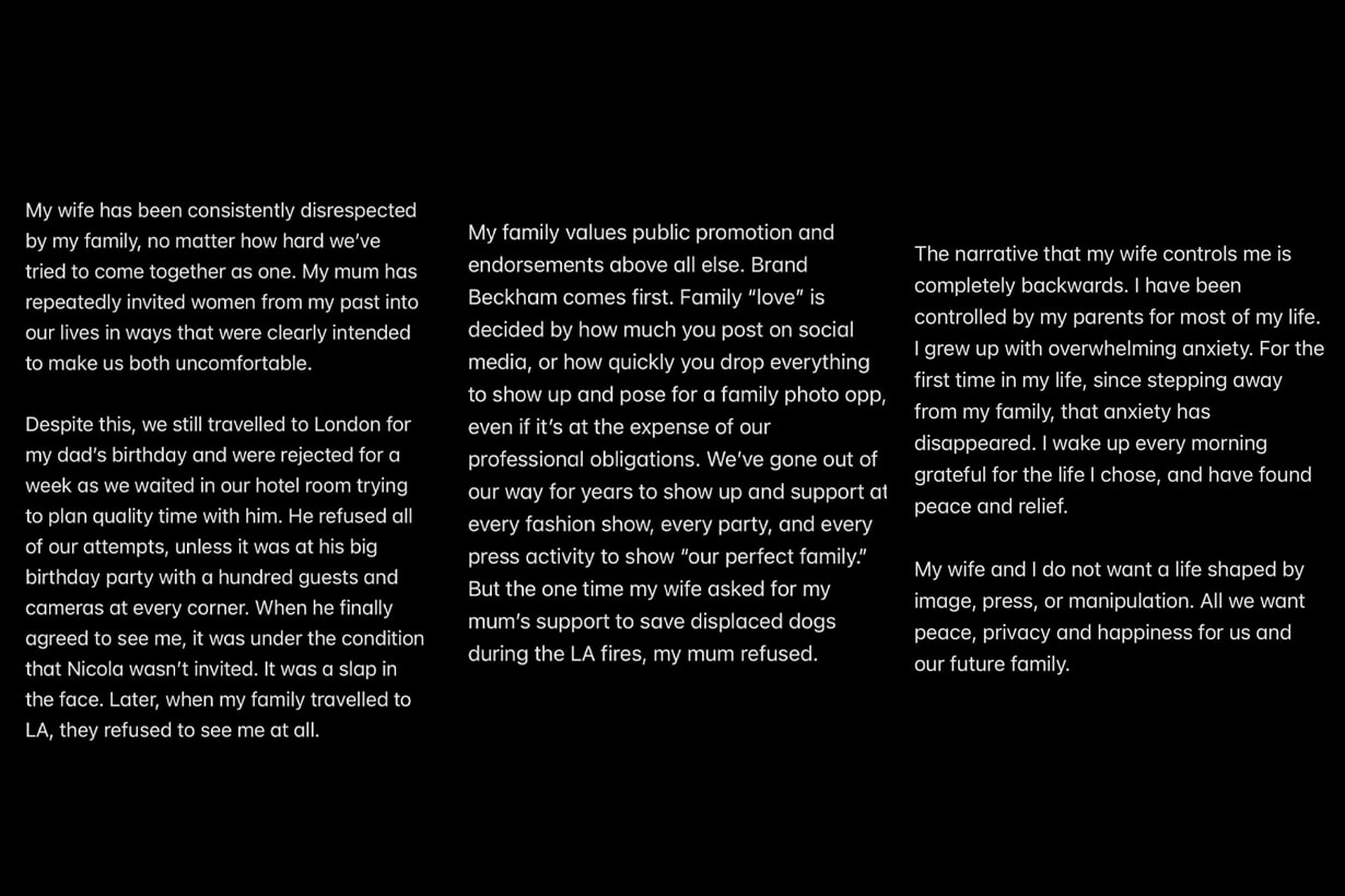 brooklyn beckham david victoria nicola Peltz timeline announcement controversal family