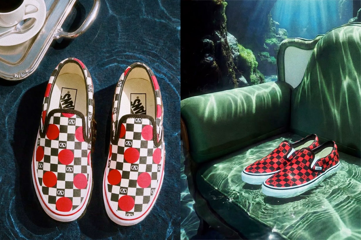 Valentino Garavani and Vans 2026 slip on new collabration spring