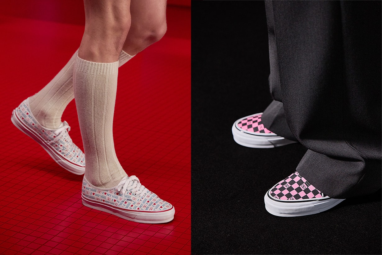 Valentino Garavani and Vans 2026 slip on new collabration spring