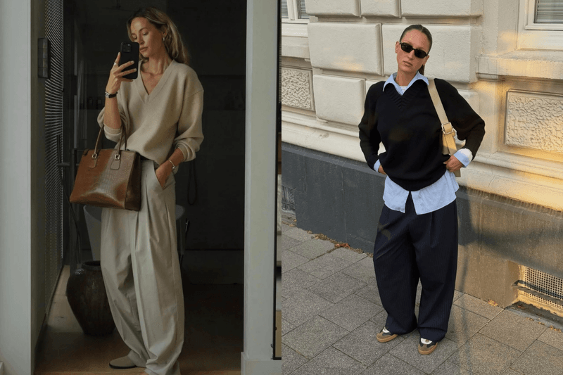 別再把 V 領只當基本款：這樣「疊著穿」，一秒變成慵懶時髦穿搭！