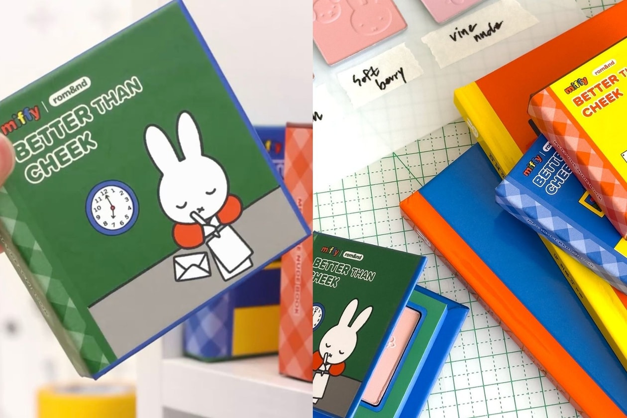 rom&nd Miffy 聯乘系列：書本造型胭脂、光影盤及唇膏