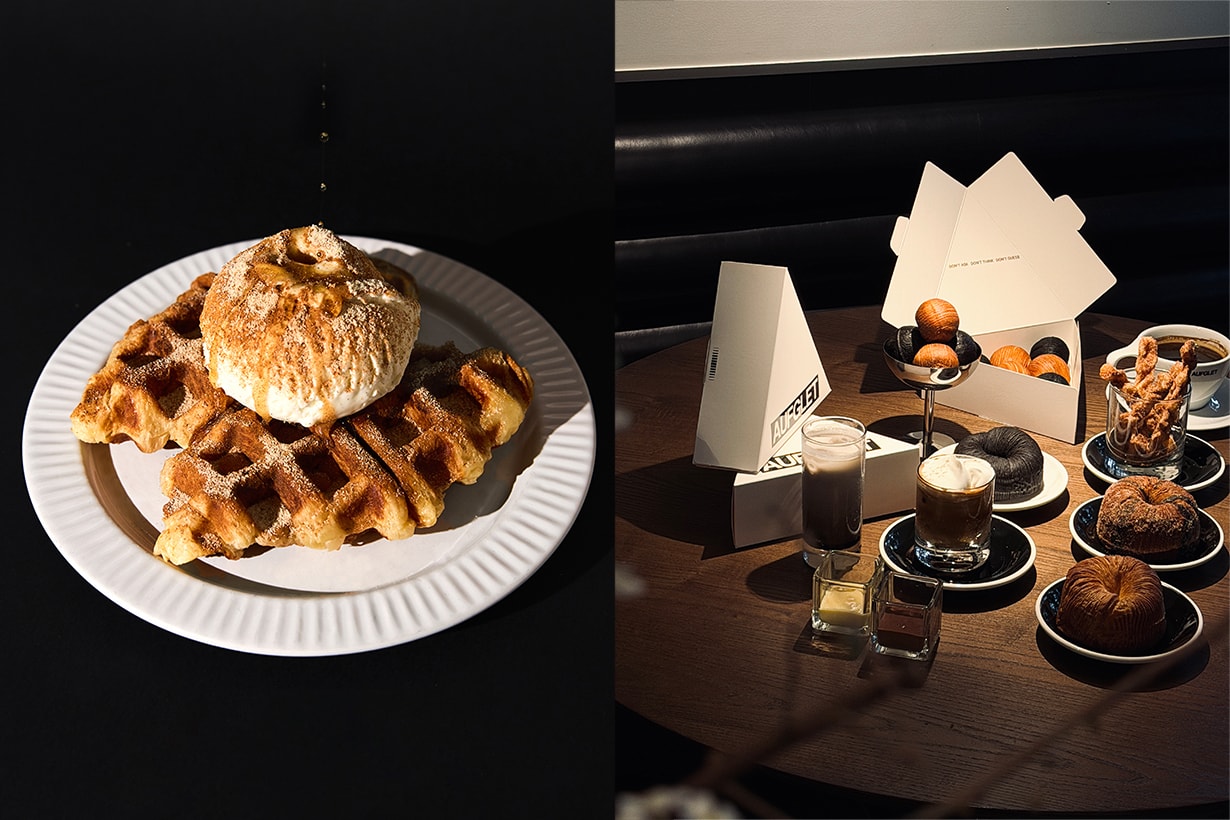 AUFGLET Taipei korea unboxing limited menu croissant croffle intro when where