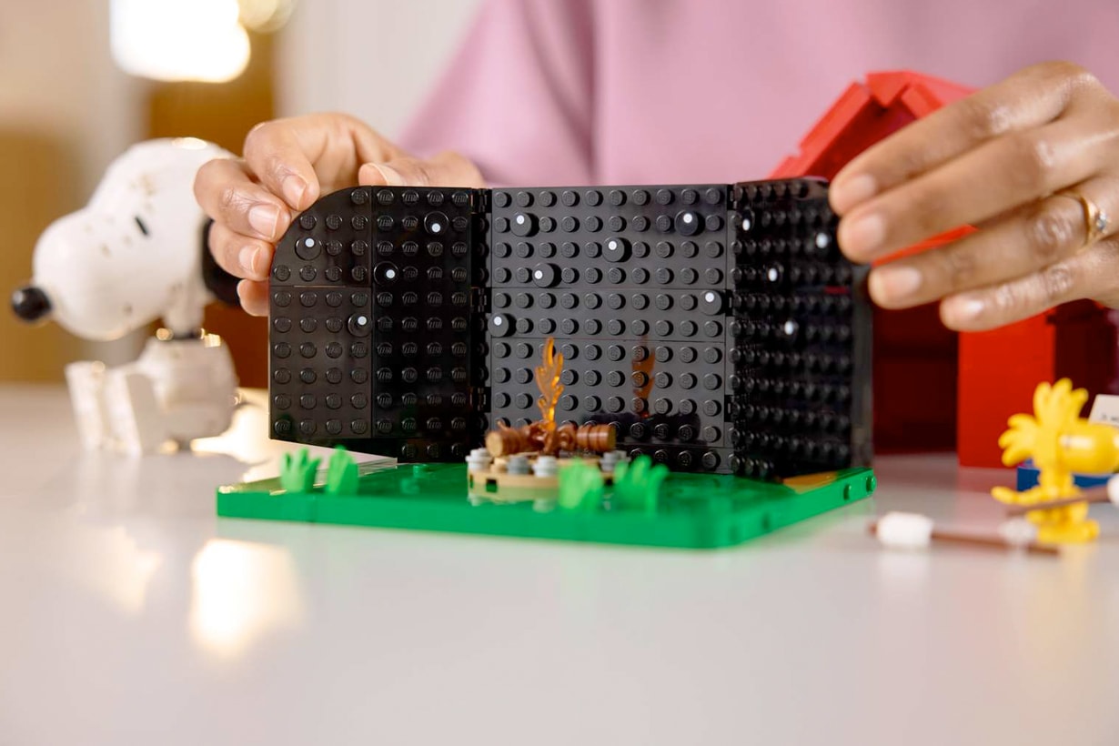 lego Peanuts Snoopy's Doghouse reveal woodstock