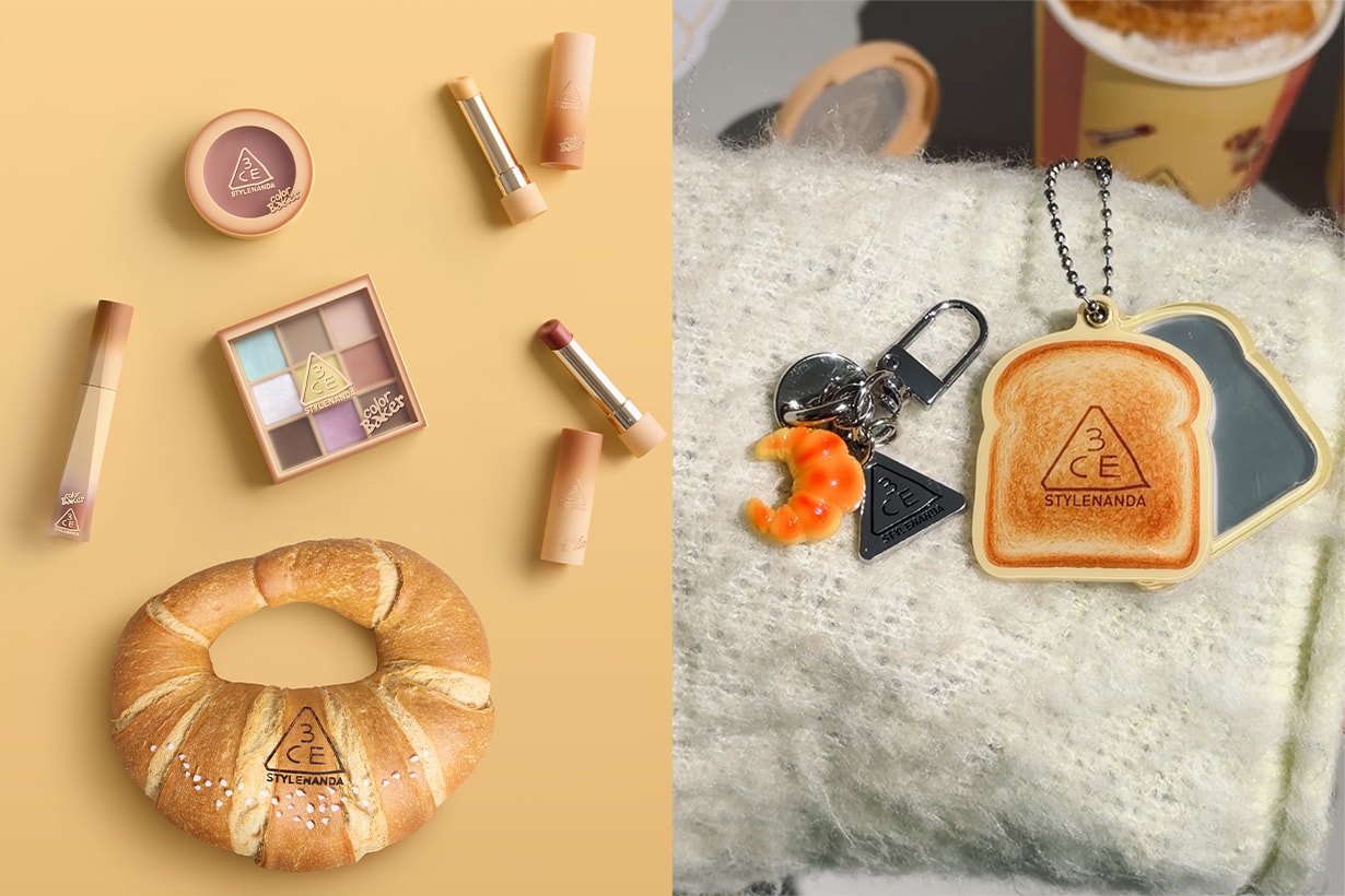 3ce color baker cro_fee pop-up limited croissant cosmetics