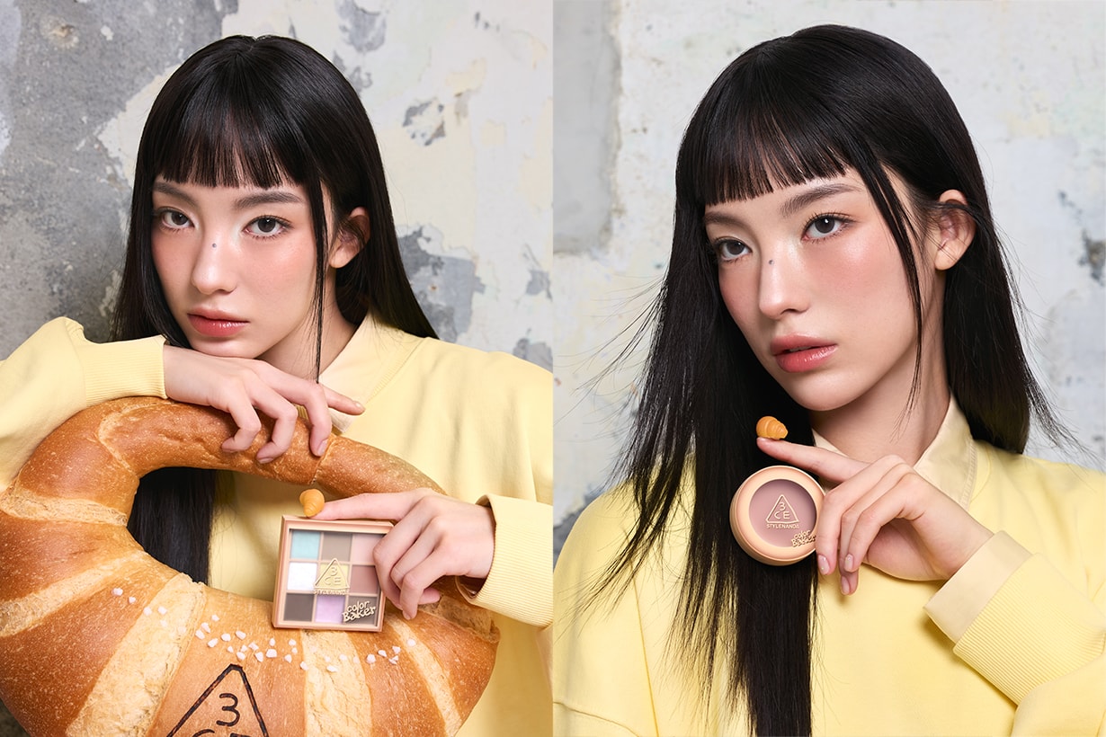 3ce color baker cro_fee pop-up limited croissant cosmetics