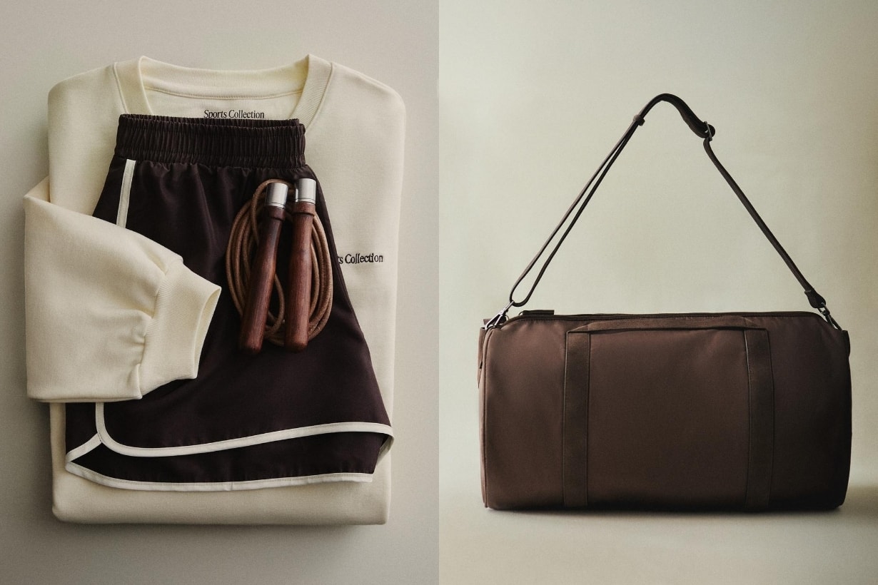 Zara Home 健身系列推薦：胡桃木啞鈴、皮革運動鞋、極簡大地色瑜伽墊，打造鬆弛感居家健身房